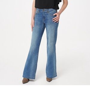 NYDJ Wide Leg Trouser Jeans -Clean Cabrillo 8 Petite